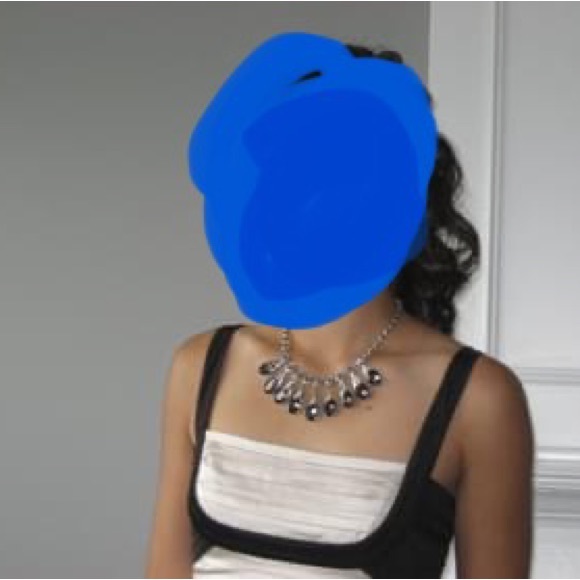 BCBGMAXAZRIA Black and White Pleated Gown size 4 - Picture 2 of 4